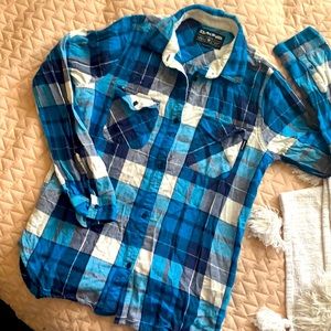 Dakine Flannel Blue sz medium